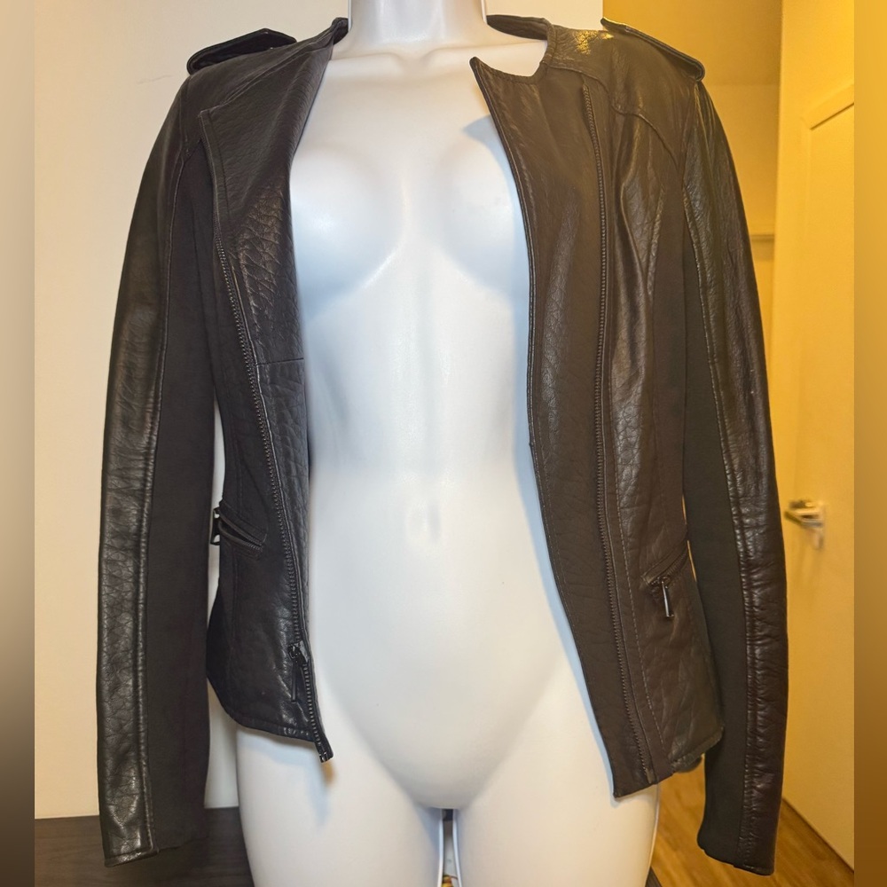 Andrew Marc Women's Black Leather Jacket